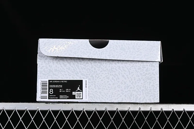 All categories Air Jordan Jordan series basketball shoes Air Jordan 3 L version Air Jordan 3 "Craft Ivory" AJ3 Joe 3 ivory white FJ9479-100